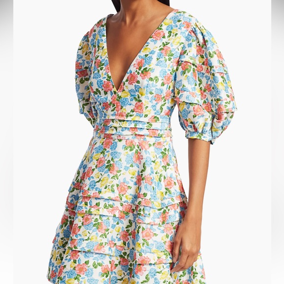 Amur Avian Floral Mini Dress size 8 - Picture 5 of 11